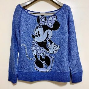 Disney Parks Minnie Mouse Blue Sweater Women's MED